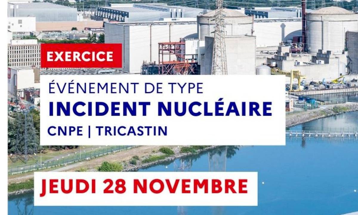 RAPPEL - Exercice de sûreté nucléaire à la centrale du Tricastin