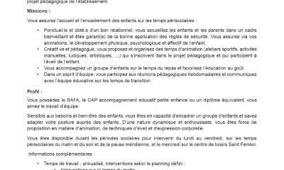 La ville de Bollène recrute La ville de Bollène recrute