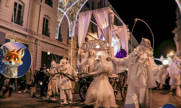 Viens rencontrer le Père Noël géant et sa calèche enchantée de la Cie Deraïdenz !