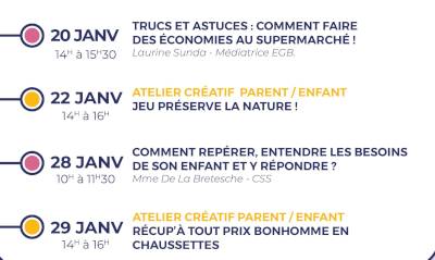 Les ateliers parentalité Les ateliers parentalité