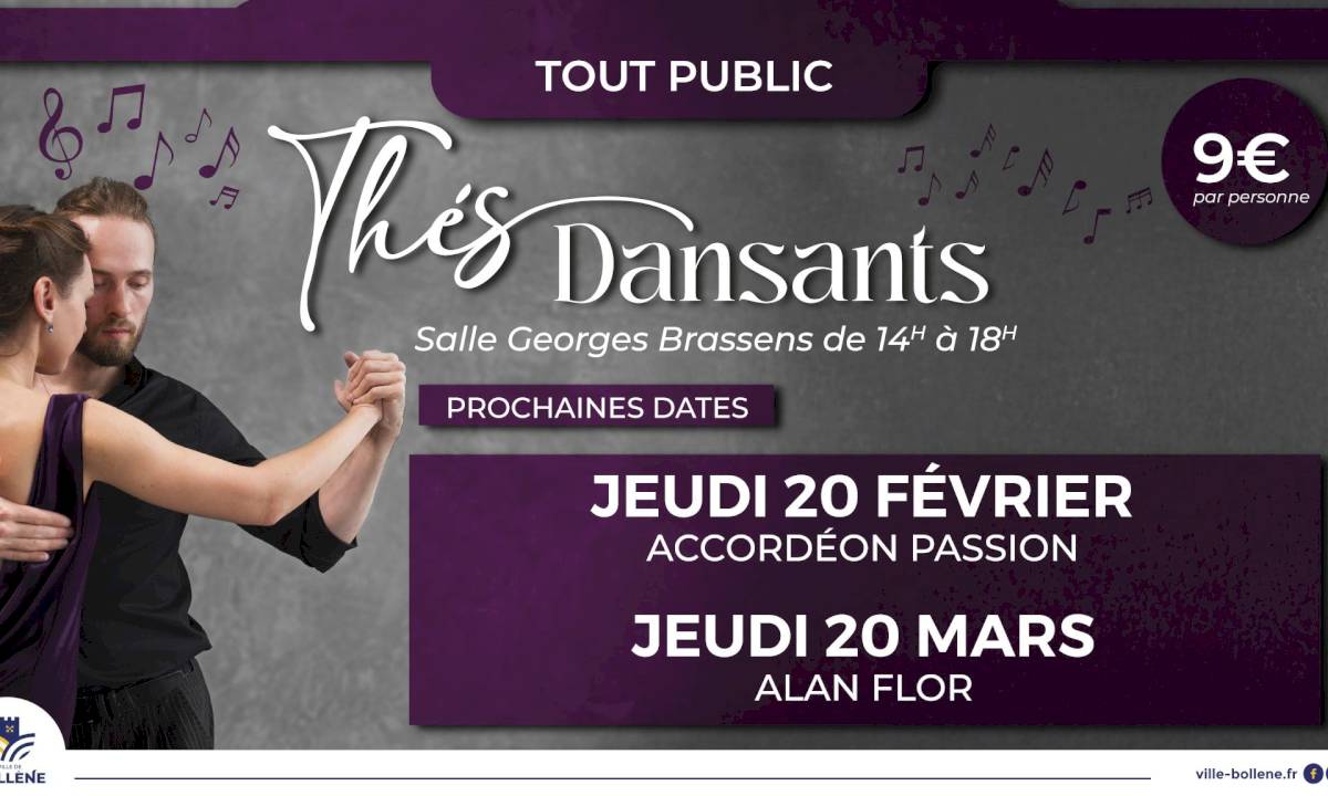 Prochaines dates des thés dansants