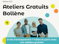 Envie d'entreprendre ? Ateliers gratuits