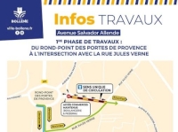 Début des travaux sur l’avenue Salvador Allende à partir du 12 nov Début des travaux sur l’avenue Salvador Allende à partir du 12 nov