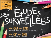 Etudes surveillées 2ème trimestre : pré-inscriptions semaine prochaine