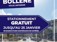 Gratuité du stationnement jusqu'au 25 janvier Gratuité du stationnement jusqu'au 25 janvier