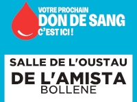 La collecte de sang à Bollène, c’est demain ! La collecte de sang à Bollène, c’est demain !