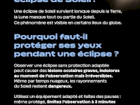 Précautions éclipse solaire