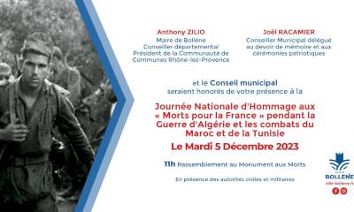 Hommage aux « Morts pour la France » Hommage aux « Morts pour la France »