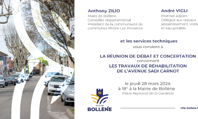 Réhabilitation de l'Avenue Sadi Carnot Réhabilitation de l'Avenue Sadi Carnot