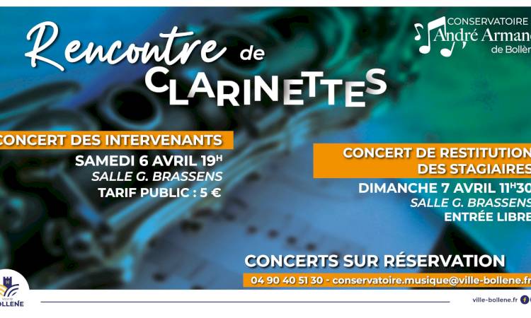 Rencontre de clarinettes du Conservatoire André Armand !