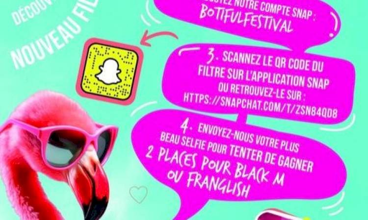 Découvrez le filtre Snapchat exclusif pour le Bo'tiful Festival