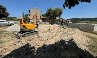 Travaux à l'ancienne école de Saint Ferréol Travaux à l'ancienne école de Saint Ferréol