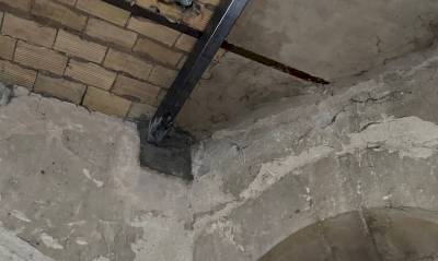 Travaux sur le clocher de l'église Saint Pierre Travaux sur le clocher de l'église Saint Pierre