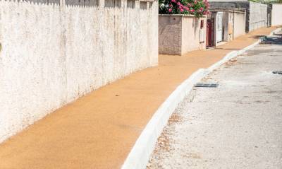 Les travaux sur l'allée des Tamaris se poursuivent Les travaux sur l'allée des Tamaris se poursuivent