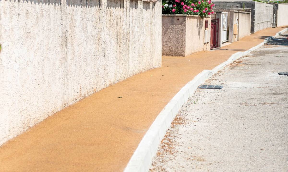 Les travaux sur l'allée des Tamaris se poursuivent