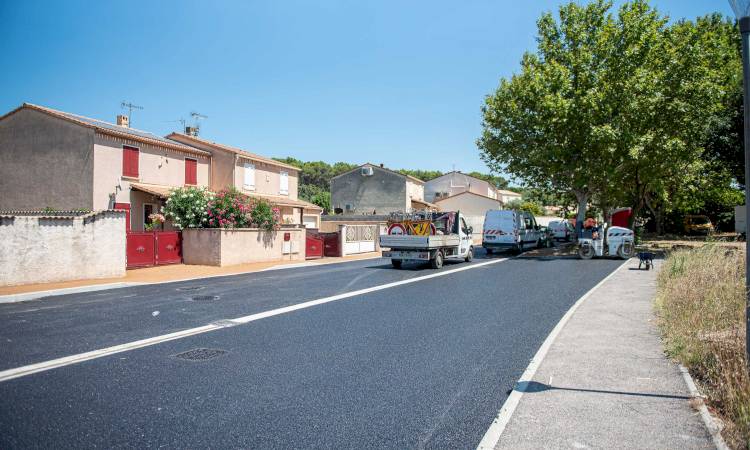 Les travaux sur l'allée des Tamaris se poursuivent