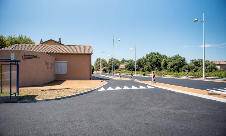 Travaux d'été devant l'École Duffaud