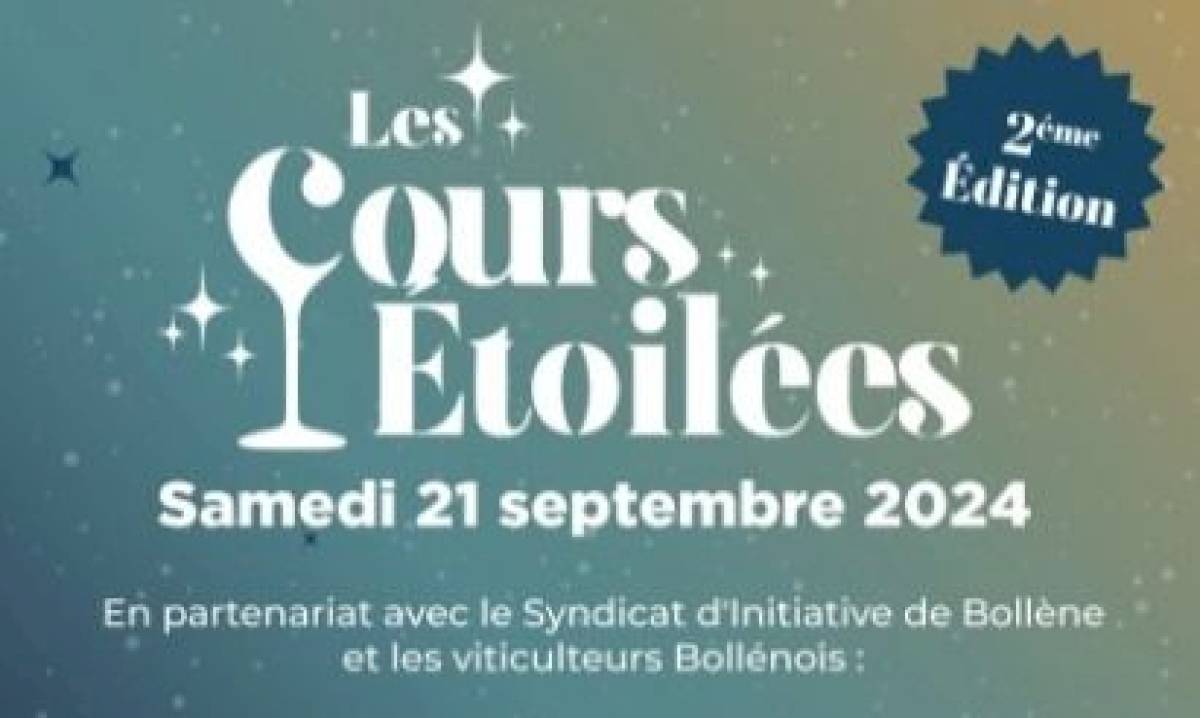 Inscriptions ouvertes pour la 2ème édition des cours étoilées