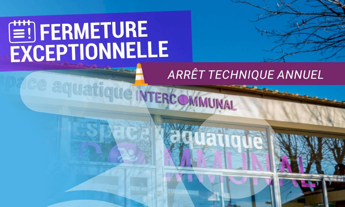 Fermeture de la Piscine pour vidange annuelle du 26 août au 8 septembre