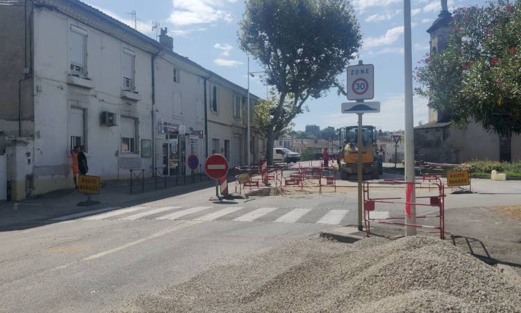 Travaux sur l’avenue Sadi Carnot en cours