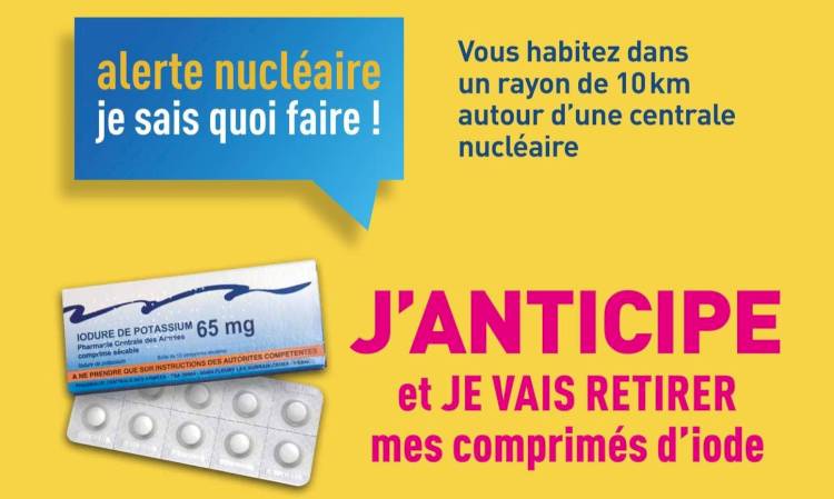 Distribution d’iode - « Alerte nucléaire, je sais quoi faire ? »