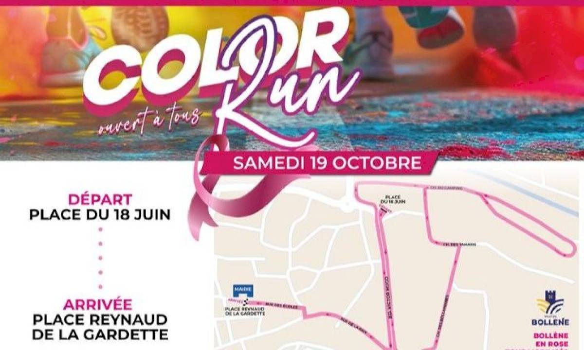 Color Run : Circulation et stationnement modifiés le 19 octobre