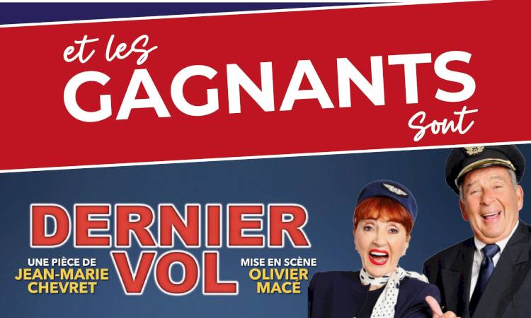 TADAM ! Les gagnants du jeu concours pour « Dernier vol » sont…