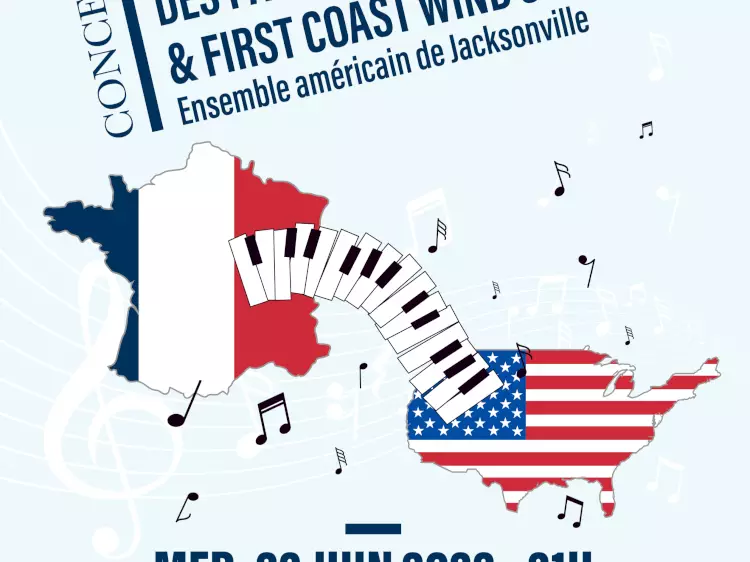«Les Philharmonistes des Pays de  Vaucluse» & l’ensemble américain  «First Coast Wind Symphony» de Jacksonville