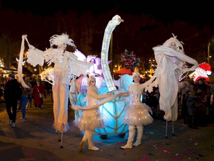 Parade des lumières et spectacle Gandia