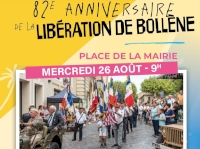 Bollène célèbre le 82ᵉ anniversaire de sa Libération Bollène célèbre le 82ᵉ anniversaire de sa Libération