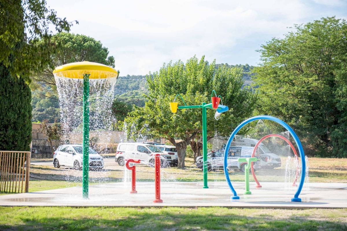 Inauguration jeux aquatiques à Saint Ferréol